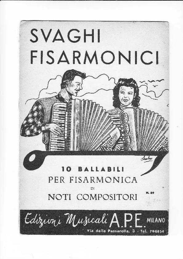 télécharger la partition d'accordéon Svaghi Fisarmonici : 10 Ballabili per Fisarmonica di Noti Compositori au format PDF