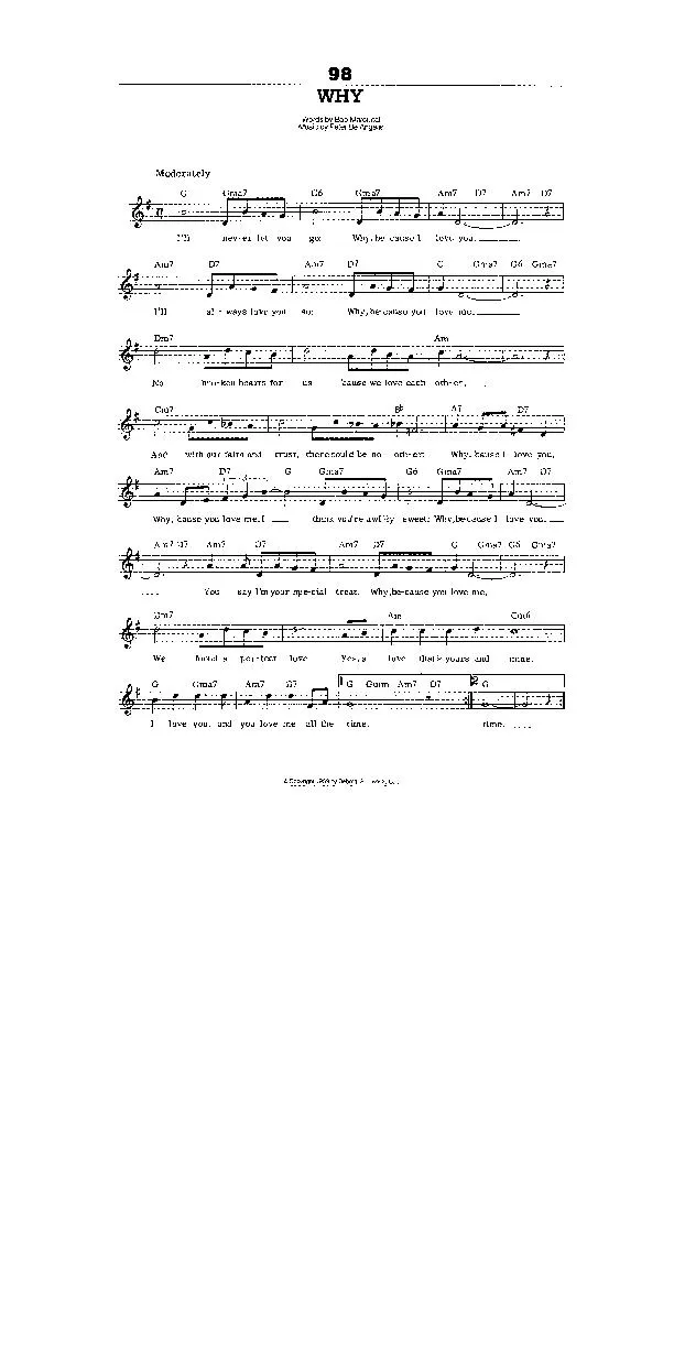 télécharger la partition d'accordéon Why (Chant : Frankie Avalon) (Slow) au format PDF
