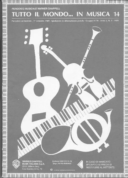 télécharger la partition d'accordéon Tutto Il Mondo in Musica (Volume 14) (27 Titres) au format PDF