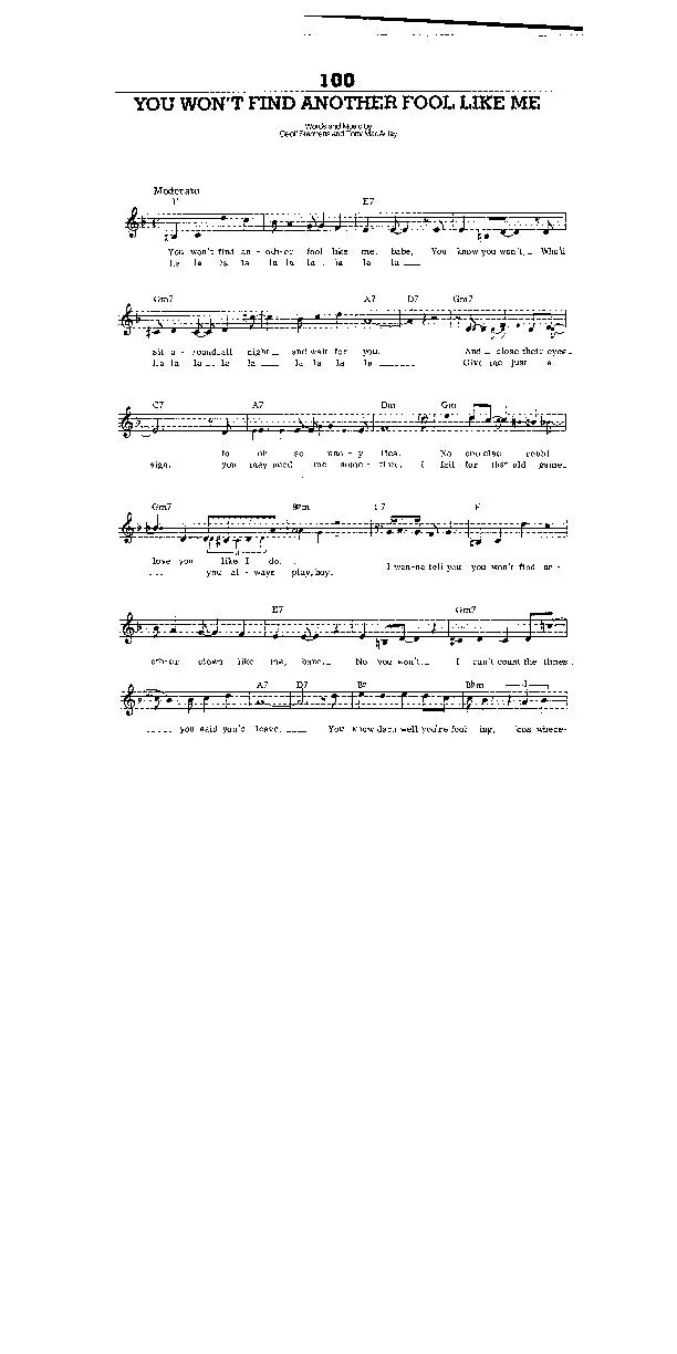 télécharger la partition d'accordéon You won't find another fool like me (Chant : The New Seekers) (Medium Swing Fox) au format PDF