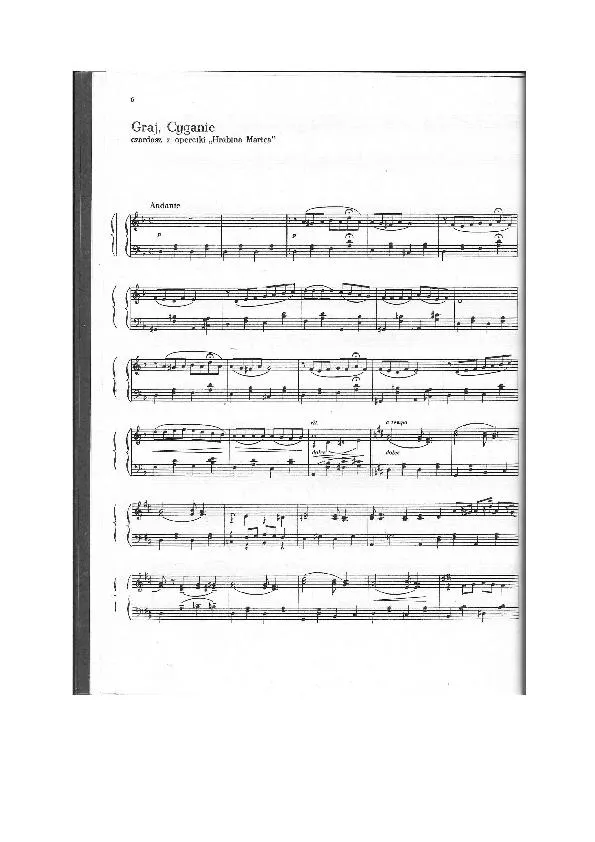 télécharger la partition d'accordéon Graj Cyganie (Jouer les gitans) (Czardas de l'opérette Comtesse Marica) au format PDF