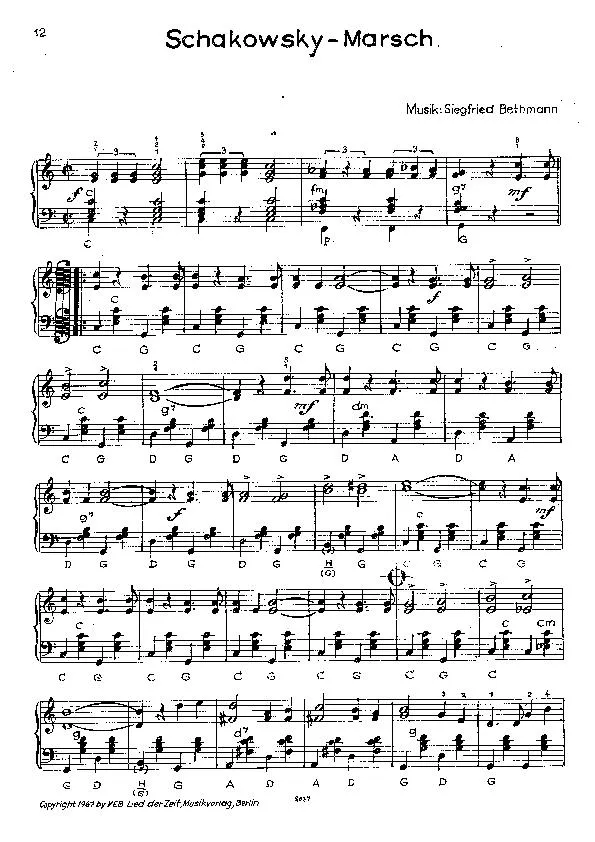 télécharger la partition d'accordéon Schakowsky Marsch (Accordéon) au format PDF