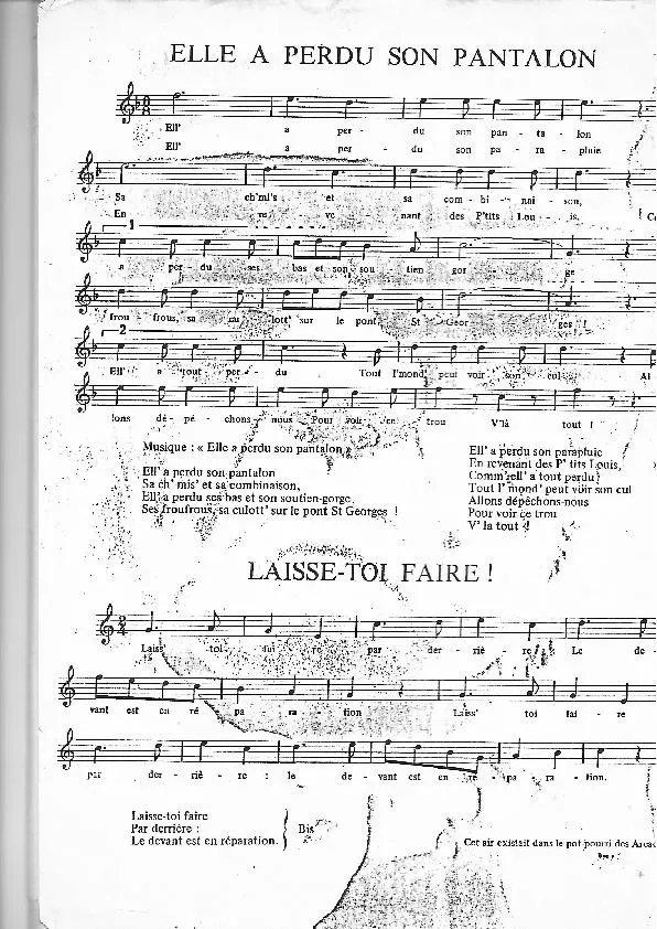 télécharger la partition d'accordéon Pot Pourri : Carnaval Dunkerquois au format PDF