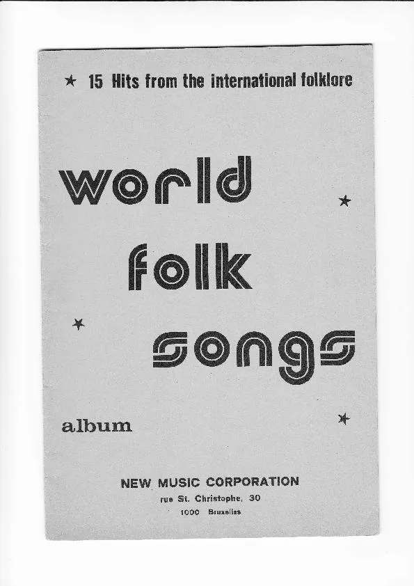 télécharger la partition d'accordéon 15 Hits from the International Folklore / World Folk Songs au format PDF