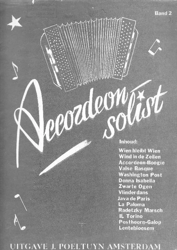 télécharger la partition d'accordéon Accordeon Solist (Band 2) (14 Titres) au format PDF