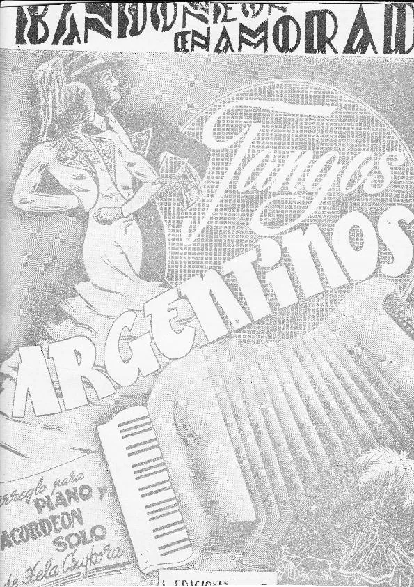 télécharger la partition d'accordéon El Bandoneon Enamorado (Arrangement : Xela Czykora) (Tango) au format PDF