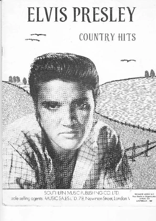 télécharger la partition d'accordéon Elvis Presley : Country Hits (6 Titres) au format PDF