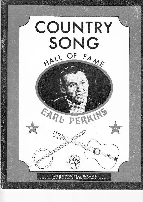 télécharger la partition d'accordéon Coutry Song / Hall of Fame / Carl Perkins (Book n°5) (20 Titres) au format PDF