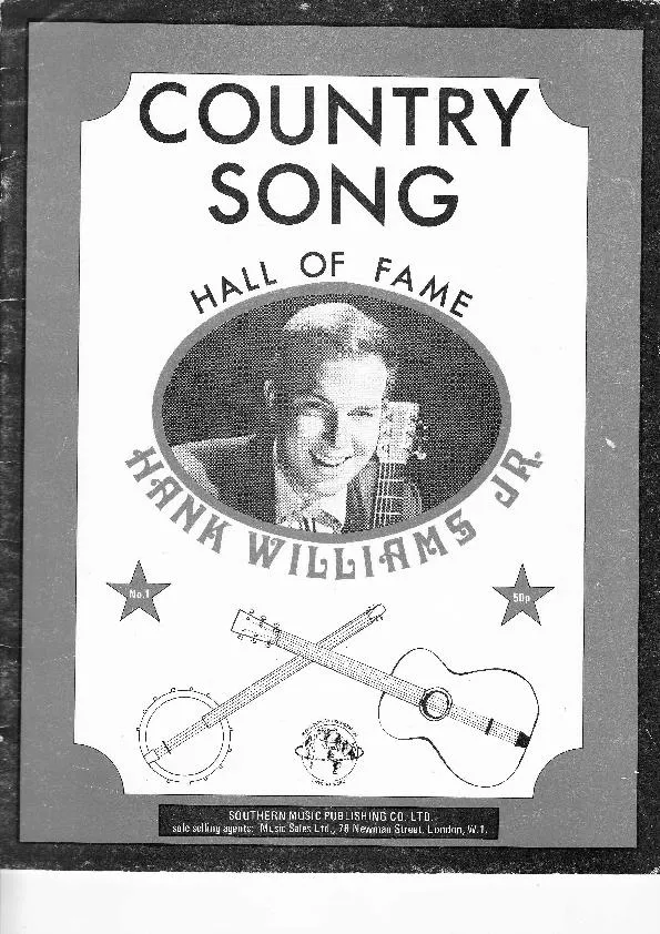 télécharger la partition d'accordéon Coutry Song / Hall of Fame / Hank Williams Jr (Book n°1) (11 Titres) au format PDF
