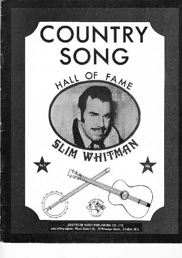 télécharger la partition d'accordéon Coutry Song / Hall of Fame / Slim Whitman (Book n°7) (13 Titres) au format PDF