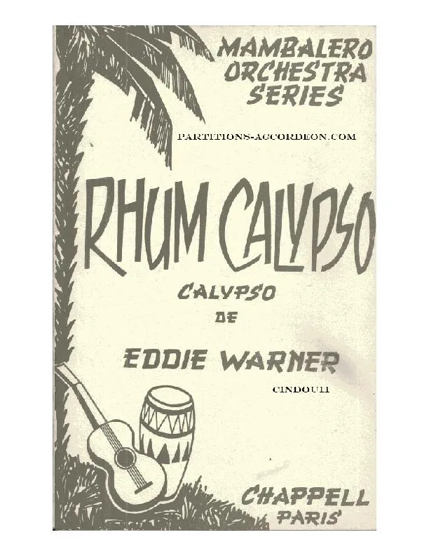 télécharger la partition d'accordéon Rhum Calypso (Orchestration Complète) au format PDF
