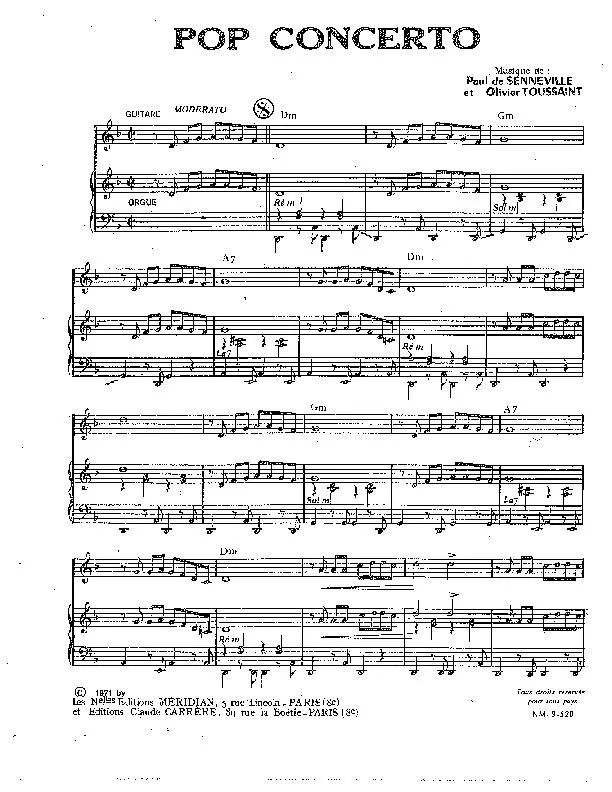 télécharger la partition d'accordéon Pop Concerto au format PDF