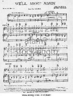 télécharger la partition d'accordéon We'll Meet Again (Chant : Vera Lynn) (Slow) au format PDF