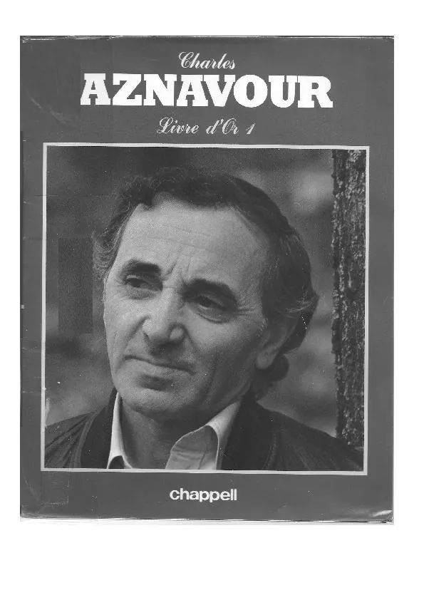 télécharger la partition d'accordéon Charles Aznavour : Livre d'Or n°1 au format PDF