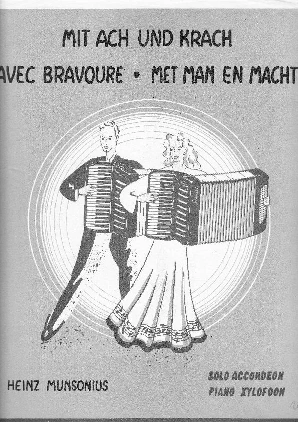 télécharger la partition d'accordéon Mit Ach und Krach (Avec bravoure) (Met man en macht) (Fox Trot) au format PDF