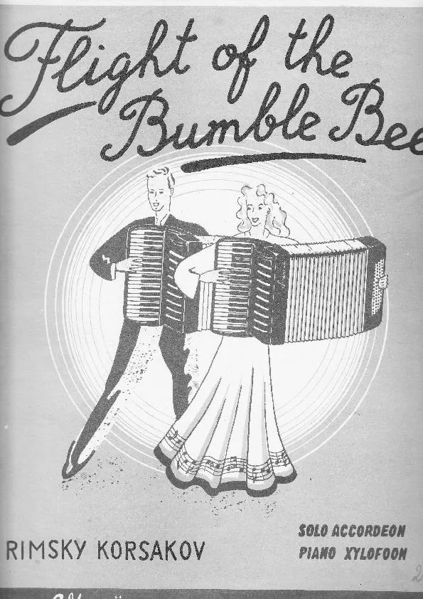 télécharger la partition d'accordéon Flight of the bumble bee / Le vol du bourdon / De vlucht van de Hommel (Arrangement : Oscar Denayer) au format PDF