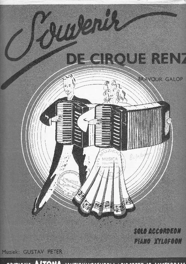télécharger la partition d'accordéon Souvenir du cirque Renz (Erinnerung an Zirkus Renz) (Arrangement : Robert Swing) (1er + 2ème Accordéon) au format PDF