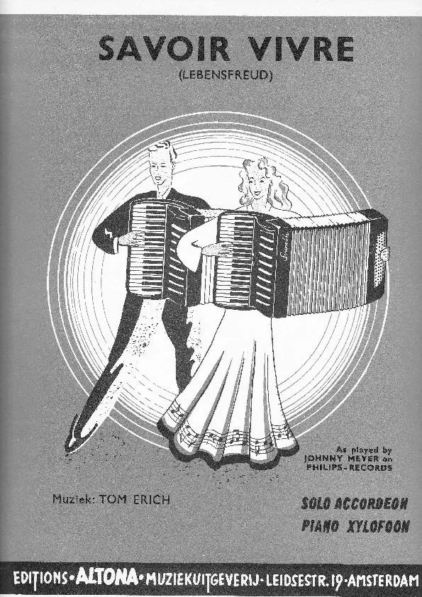 télécharger la partition d'accordéon Savoir Vivre / Lebensfreund au format PDF