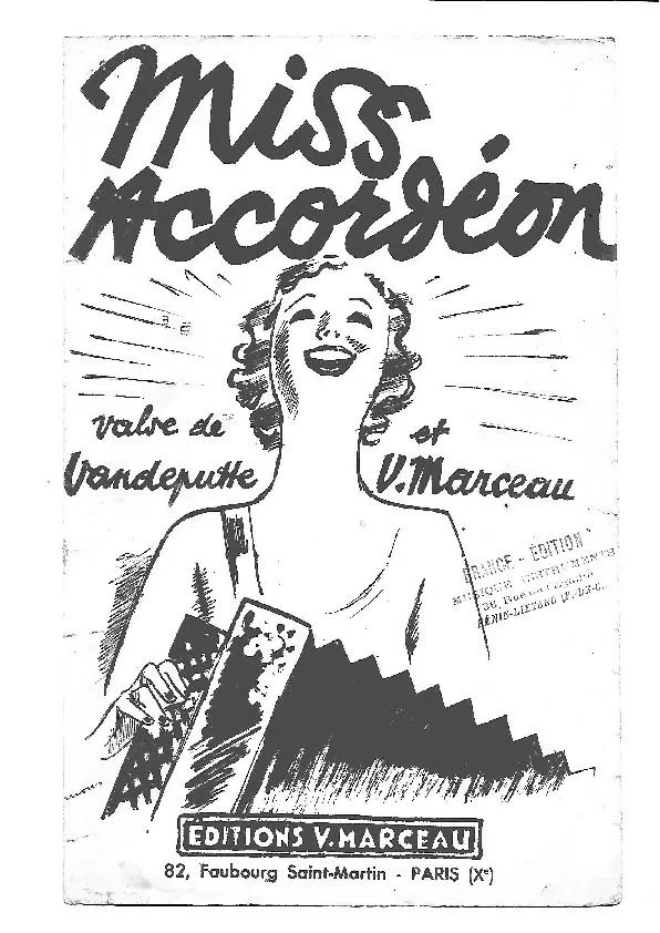télécharger la partition d'accordéon Miss Accordéon (Valse) au format PDF
