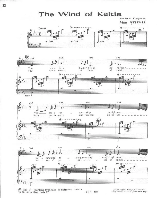 télécharger la partition d'accordéon The wind of Keltia (Folk) au format PDF