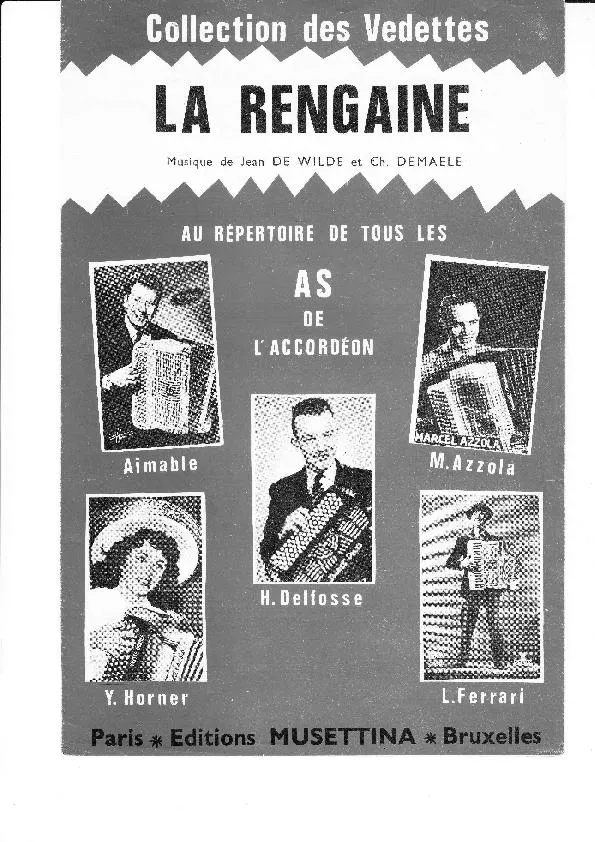 télécharger la partition d'accordéon La Rengaine au format PDF