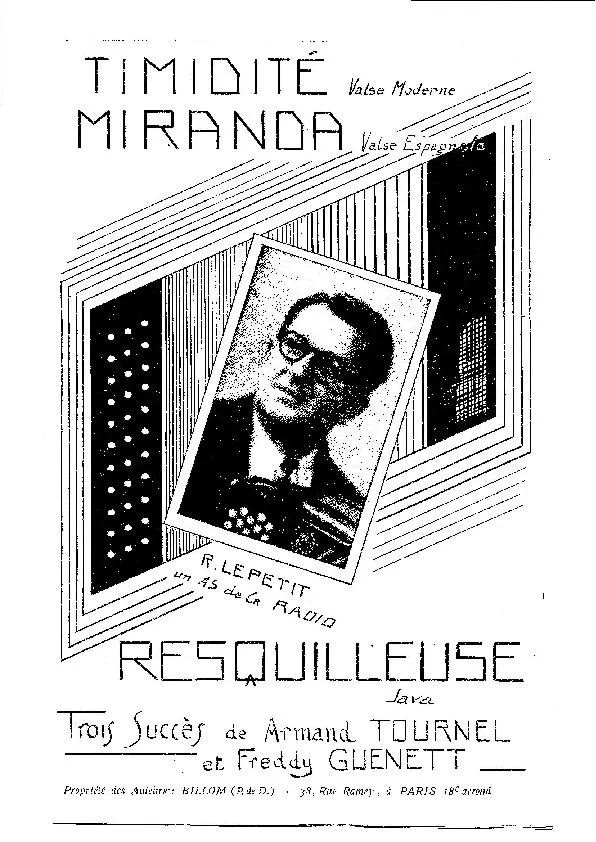 télécharger la partition d'accordéon Miranda + Resquilleuse (Valse + Java) au format PDF