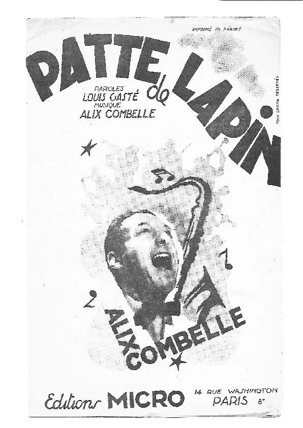 télécharger la partition d'accordéon Patte de lapin (Swing) au format PDF