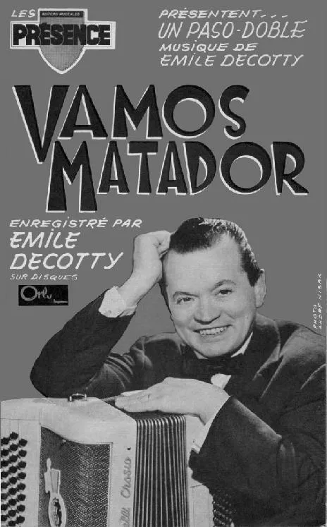 télécharger la partition d'accordéon Vamos Matador (Orchestration Complète) (Paso Doble)  au format PDF
