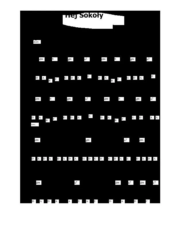 télécharger la partition d'accordéon Hej Sokoły (Salut Falcons) au format PDF