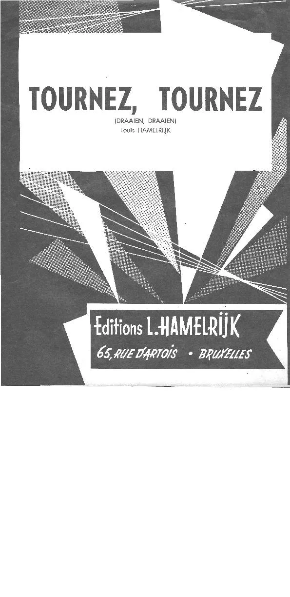 télécharger la partition d'accordéon Tournez Tournez (Draaien Draaien) (Valse) au format PDF