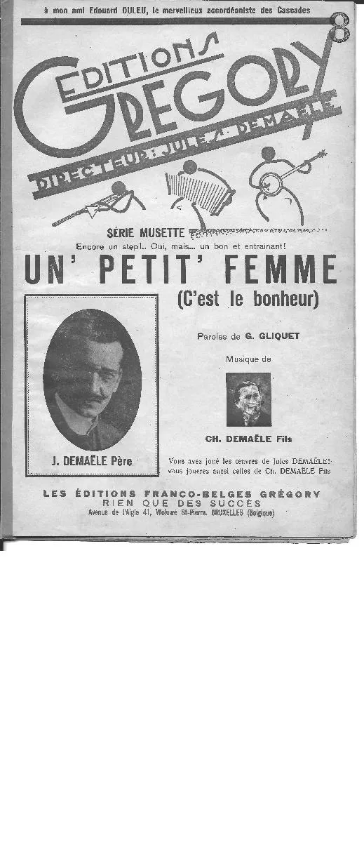 télécharger la partition d'accordéon Une petit' femme (C'est le bonheur) (Step) au format PDF