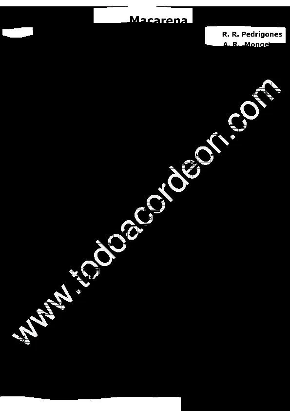 télécharger la partition d'accordéon Macarena (Rock) (Relevé) au format PDF