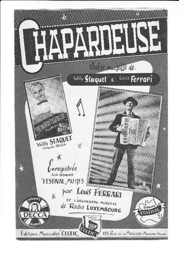 télécharger la partition d'accordéon Chapardeuse (Valse Musette) au format PDF