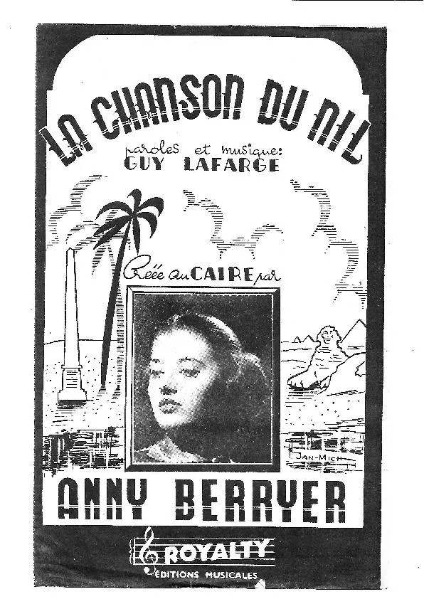 télécharger la partition d'accordéon La chanson du Nil (Chant : Anny Berryer) (Boléro Oriental) au format PDF