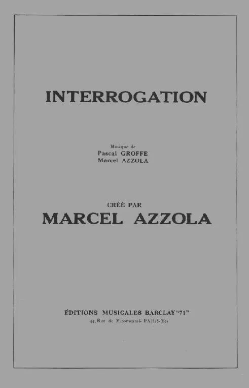 télécharger la partition d'accordéon Interrogation (Orchestration Complète) (Valse Jazz) au format PDF