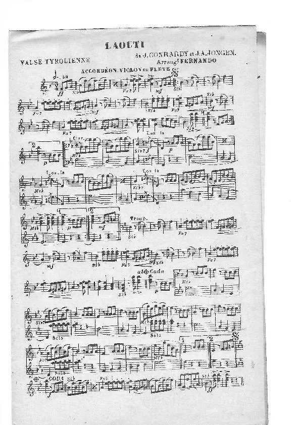 télécharger la partition d'accordéon Laouti (Arrangement : Fernando) (Valse Tyrolienne) au format PDF