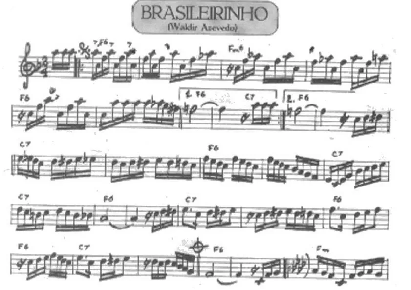 télécharger la partition d'accordéon Brasileirinho (Samba) (Partition Manuscrite)  au format PDF