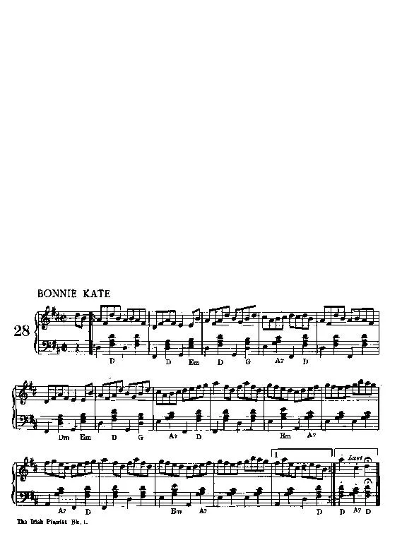 télécharger la partition d'accordéon Bonnie Kate (Reel) au format PDF