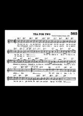 télécharger la partition d'accordéon Tea For Two au format PDF