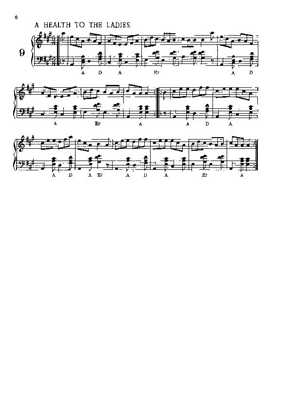 télécharger la partition d'accordéon A health to the ladies (Gigue) au format PDF