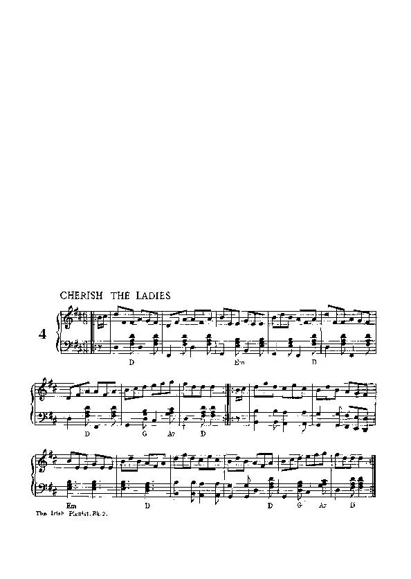télécharger la partition d'accordéon Cherish the Ladies (Gigue) au format PDF