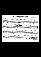 télécharger la partition d'accordéon Lullaby Of Birdland au format PDF