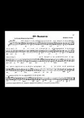 télécharger la partition d'accordéon Oh Susanna au format PDF