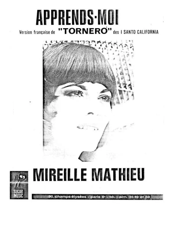 télécharger la partition d'accordéon Apprends moi (Tornero) (Chant : Mireille Mathieu) au format PDF
