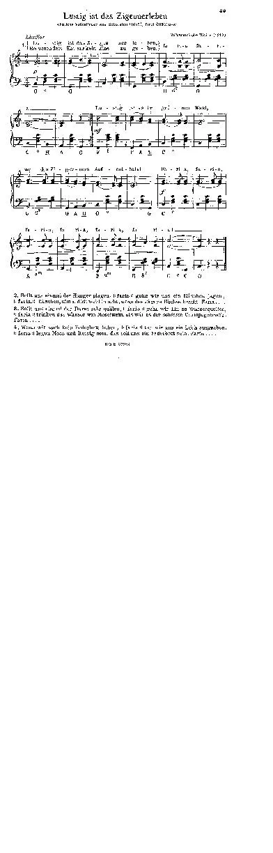 télécharger la partition d'accordéon Lustig ist das Zigeunerleben (Valse) (2 Voix) au format PDF