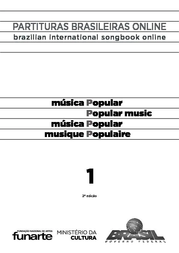 télécharger la partition d'accordéon Partituras Brasileiras on line (Musique Populaire) (Volume 1) au format PDF