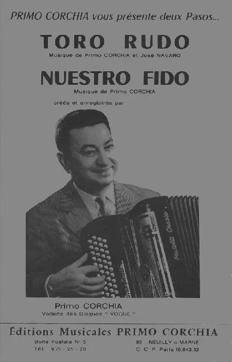 télécharger la partition d'accordéon Toro Rudo (Paso Doble) au format PDF