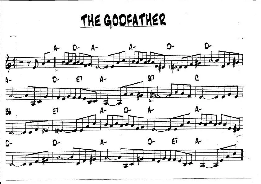 télécharger la partition d'accordéon The Godfather (Speak softly love) au format PDF
