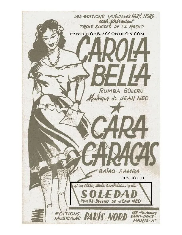 télécharger la partition d'accordéon Soledad (Rumba) au format PDF