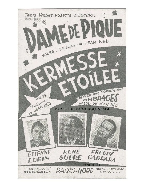 télécharger la partition d'accordéon Kermesse étoilée (Valse Musette) au format PDF